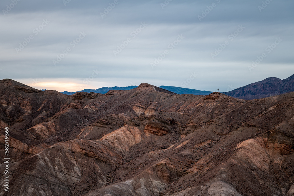 Zabriskie Point. It is a part of the Amargosa Range located east of Death Valley in Death Valley National Park in California, United States.