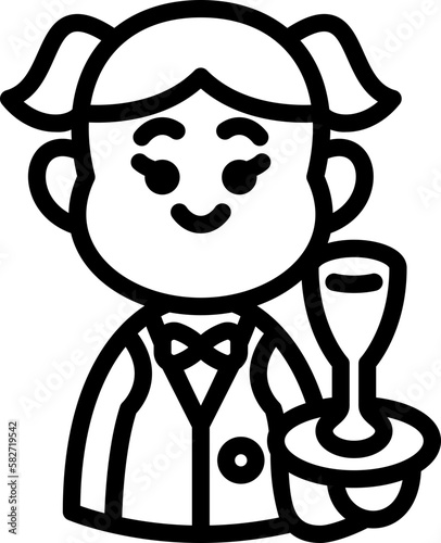 waitress  icon