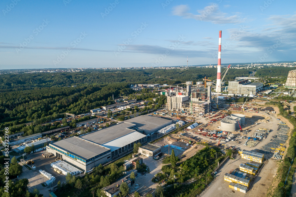 Cogeneration Power Plant Construction Area in Vilnius, Lithuania
