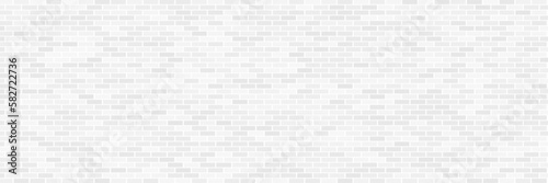 Abstract weathered white grunge brick wall texture or old surface material pattern for vintage interior room background and backdrop, architectural element in urban concept