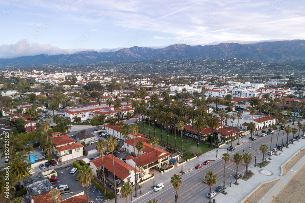 Santa Barbara Cityscape in California. USA