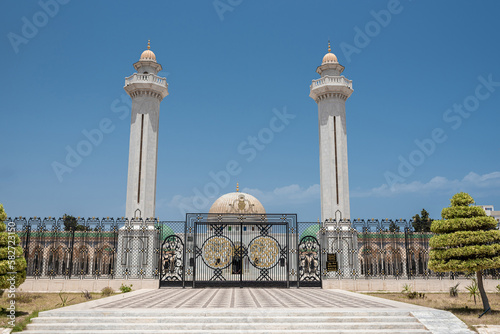 The Bourguiba mausoleum in Monastir, Tunisia. It is a monumental grave in Monastir, Tunisia, containing the remains of former president Habib Bourguiba, the father of Tunisian independence