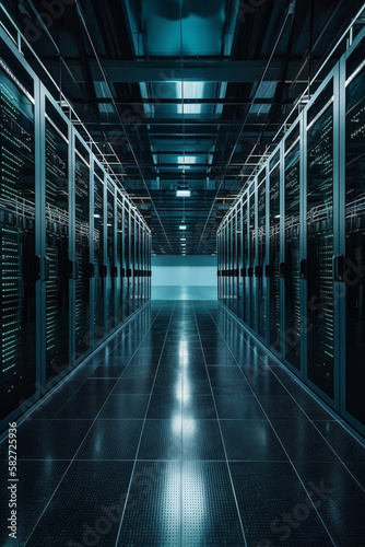 Data center servidor informação dados inteligência tecnologia central processamento nuvem segurança computação business inteligence big data IA Generativa