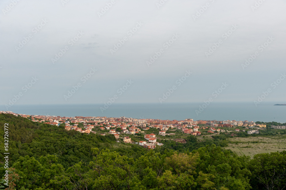 Sveti Vlas and with Black Sea in Background. Bulgaria.
