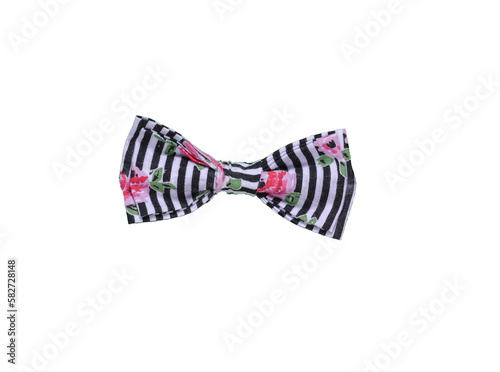 Colorful Bow Tie Isolated On White Background.