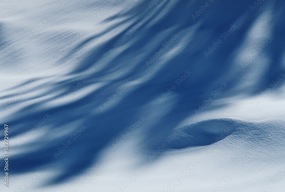 Obraz premium Schnee mit Licht und Schatten