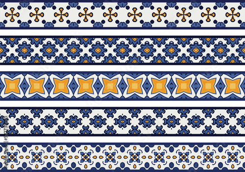 Seamless decorative borders