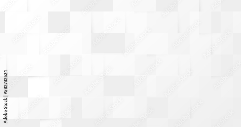 Abstract white rectangle texture background. Trendy minimal banner, and cover design. Vector illustration