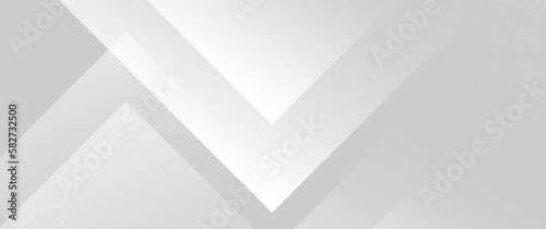Abstract white and grey triangle overlay texture background. Trendy minimal banner, and cover design. Vector illustration