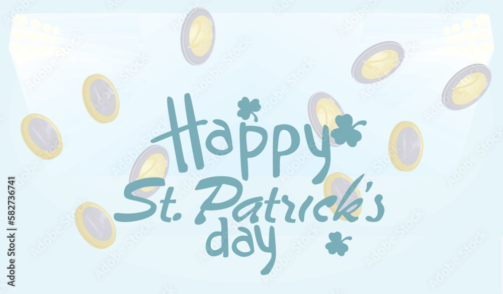 Happy St. Patrick's day card. vector illustration