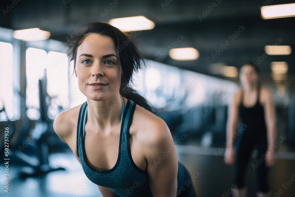 Women Fitness, gym ai generative