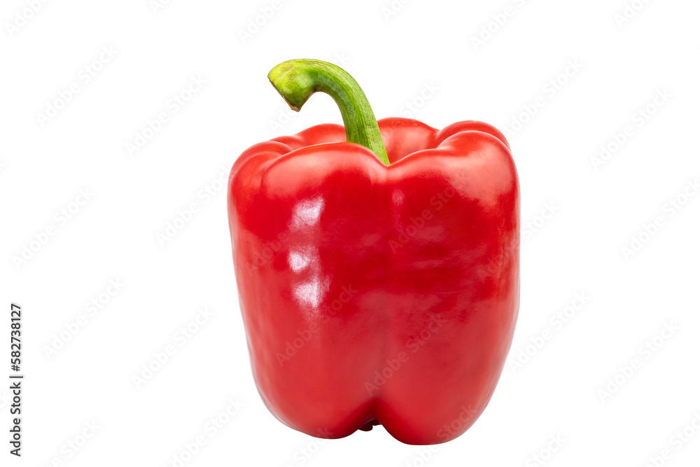 Red bell pepper isolated on transparent background, PGN File Red bell pepper isolated on transparent background, PGN File
