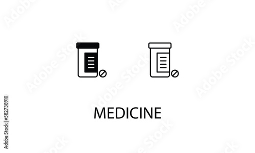 Medicine double icon design stock illustration