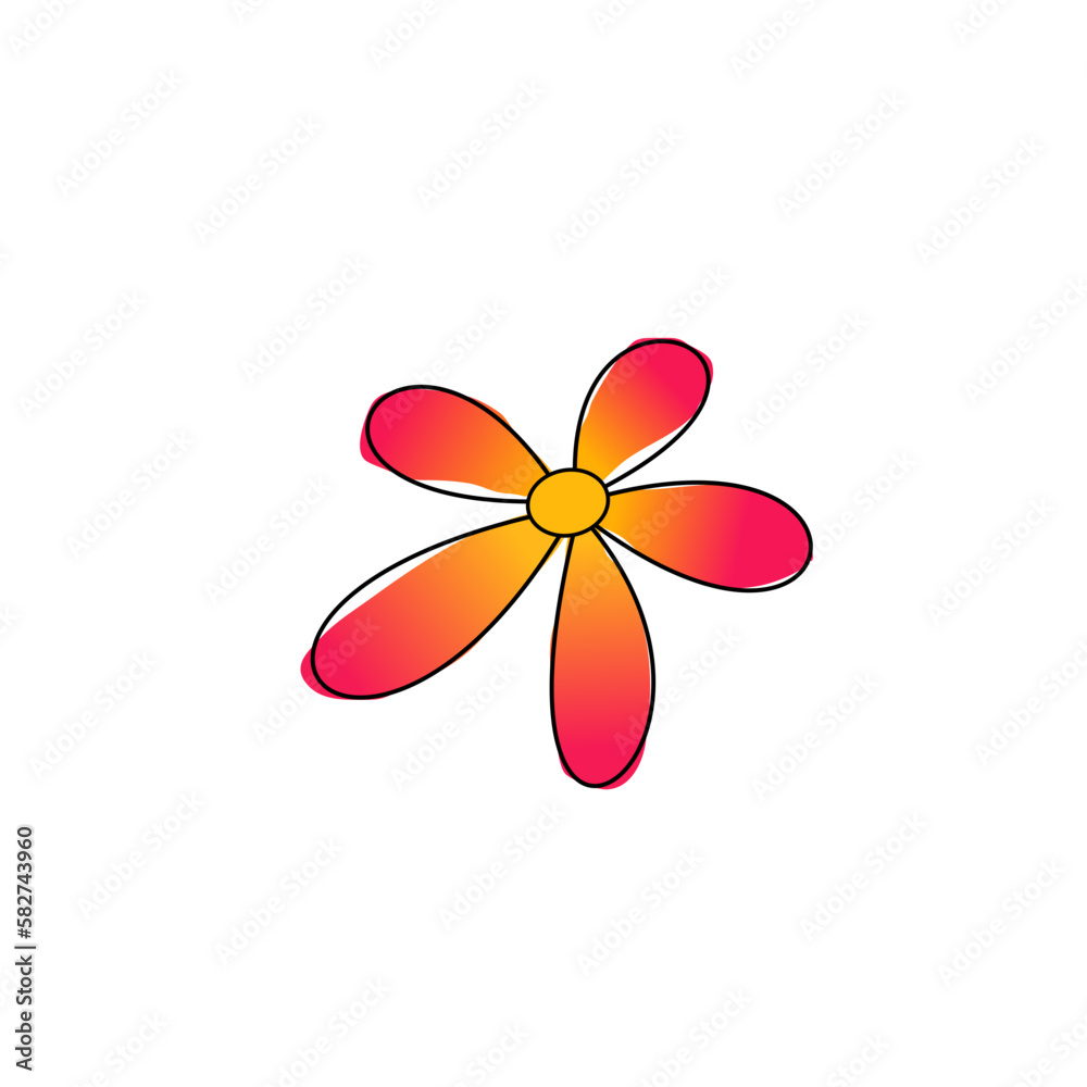abstract gradient flower abstract gradient flower