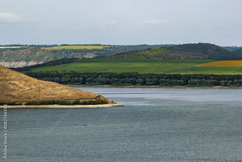 Bakota, Dnistrovske reservoir, Dnister river, Podilski tovtry National park, Khmelnitskiy region of Western Ukraine