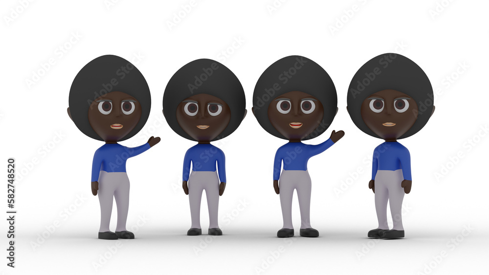 3d people in a row 3d people in a row