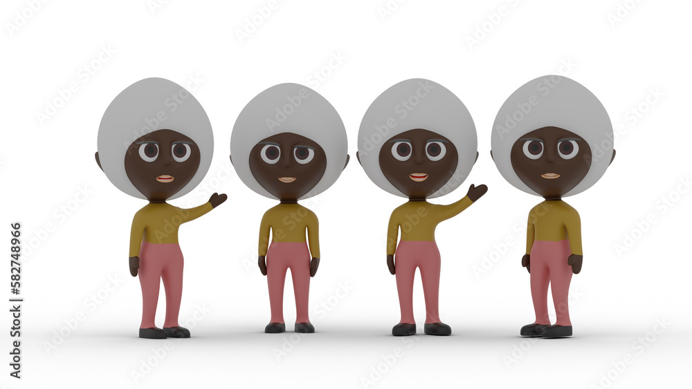 Obraz premium 3d people in a row