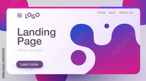Dynamic style banner design. Colorful elements with gradients. Creative illustration for poster, web, landing, page, cover, ad, greeting, postcard, promotion.