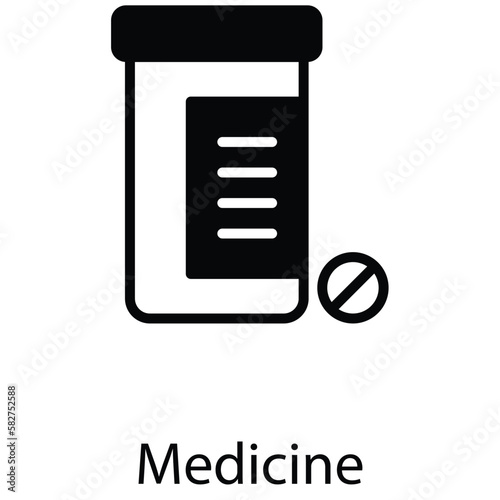 Medicine icon design stock illustration