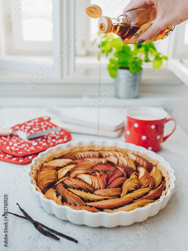 apple pie on a table