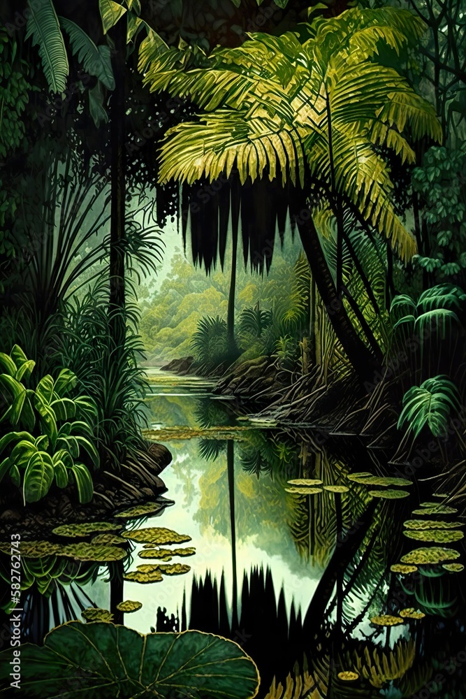 Naklejka premium Tropical Rainforest
