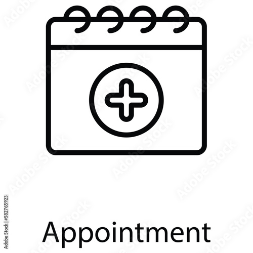 Appointment icon design stock illustration