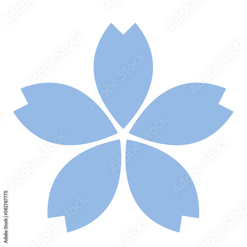  blue flower, cherry blossom