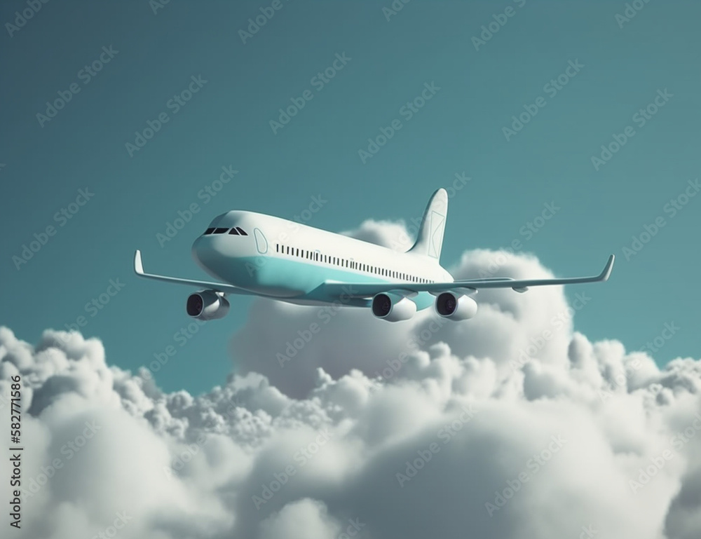 Obraz premium airplane in the sky