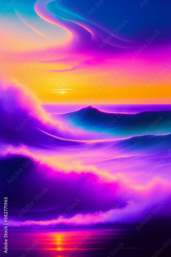 fractal art, multicolored landscapes, clocks and desks fractal art, multicolored landscapes, clocks and desks