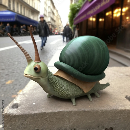 snail in the city © Andrii Yablonskyi