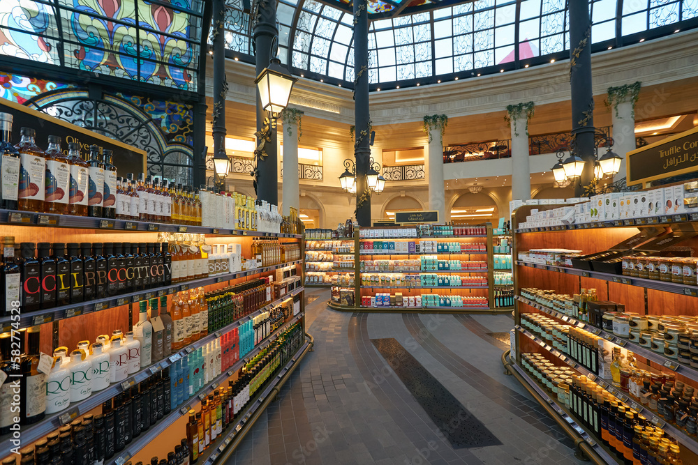 DOHA, QATAR CIRCA MARCH, 2023 interior shot of SNAN Food Hall in