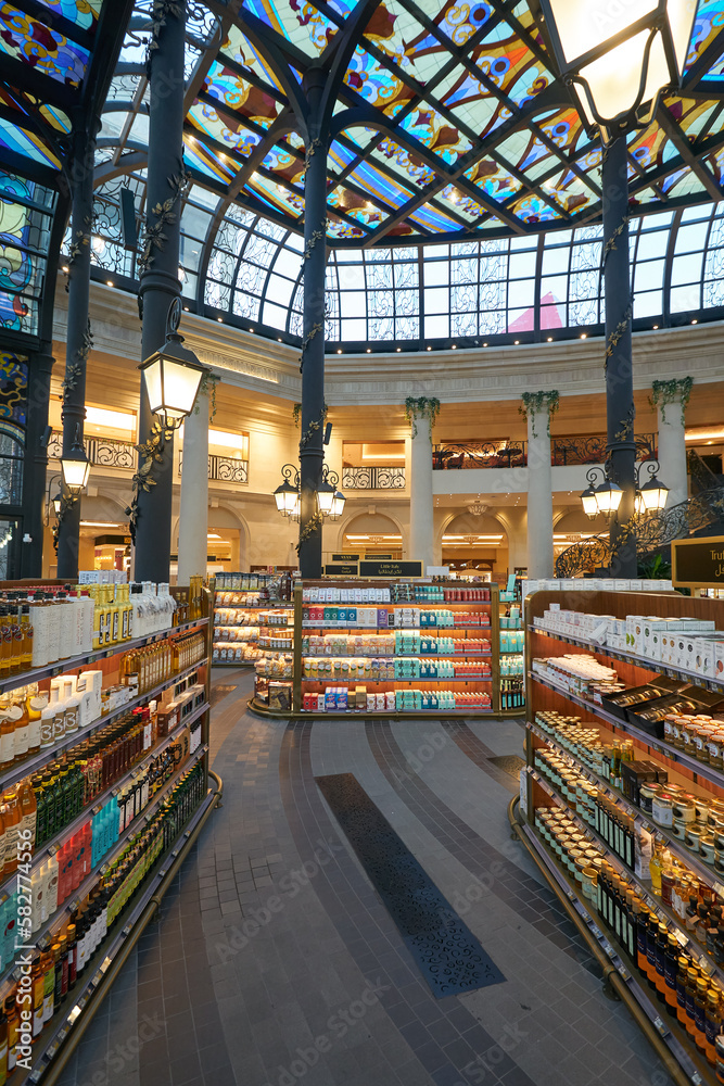 DOHA, QATAR CIRCA MARCH, 2023 interior shot of SNAN Food Hall in
