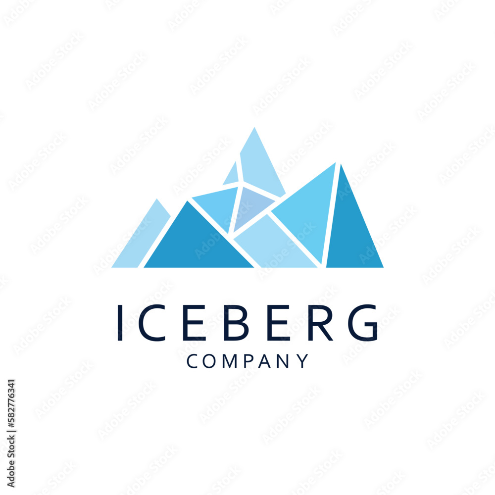 Iceberg Abstract Logo Template. Iceberg Abstract Logo Template.