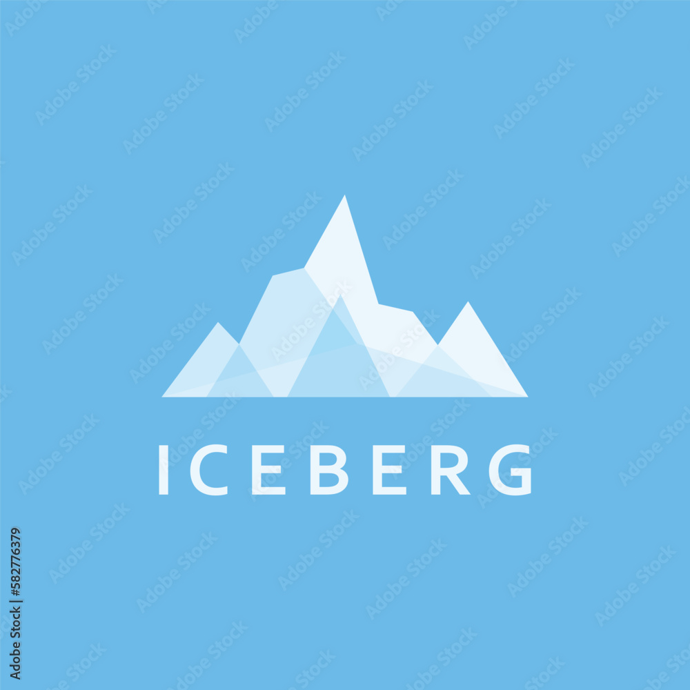Iceberg Abstract Logo Template.