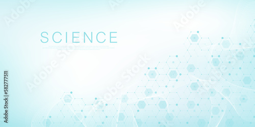 Health care and medical pattern innovation concept background design. Abstract geometric hexagons shape medicine and science background. Vector illustration