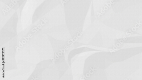 crumpled and creased folded White paper texture background