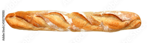 Baguette bread - French bread / Transparent background