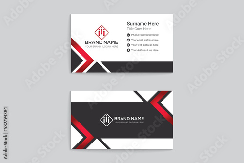 Elegant and modern business card design