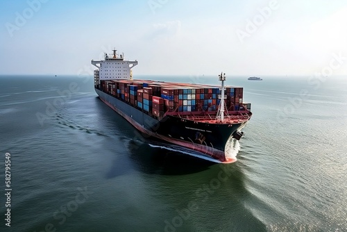 Container Shipping and Cargo Transportation by Sea for Import and Export of Goods