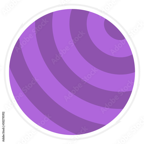 Gym Ball Sticker Icon