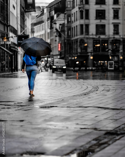 rainy day in the city