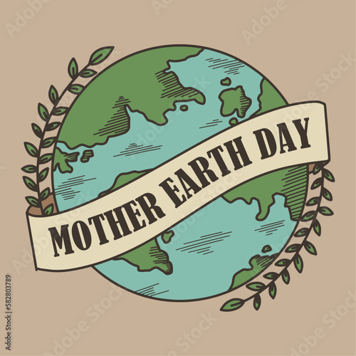 postcard for the international Mother Earth Day