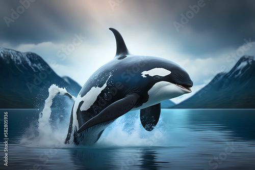 Orca: The Killer Whale | AI Generative photo