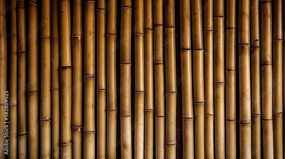 bamboo wall texture background Generative AI bamboo wall texture background Generative AI