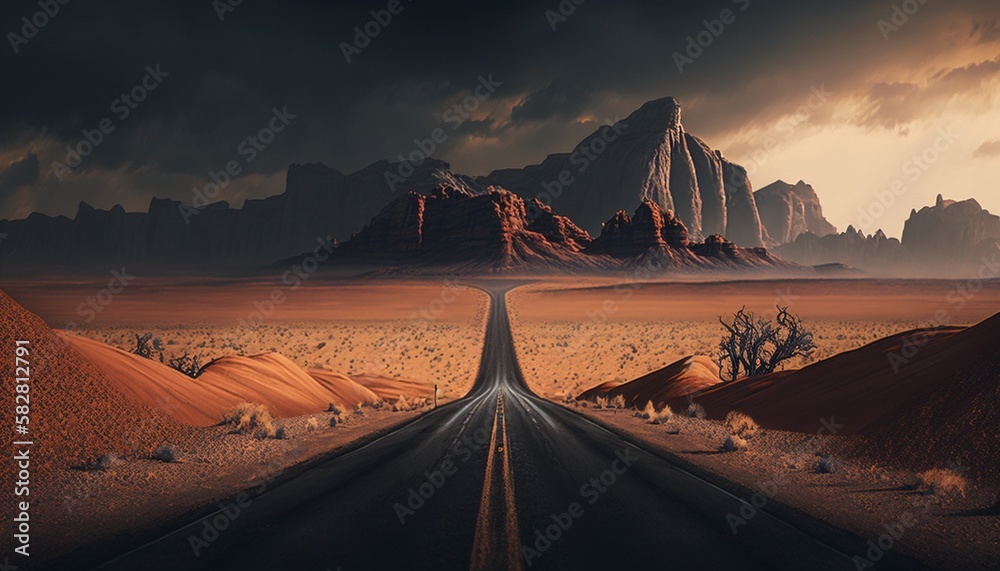 long road
