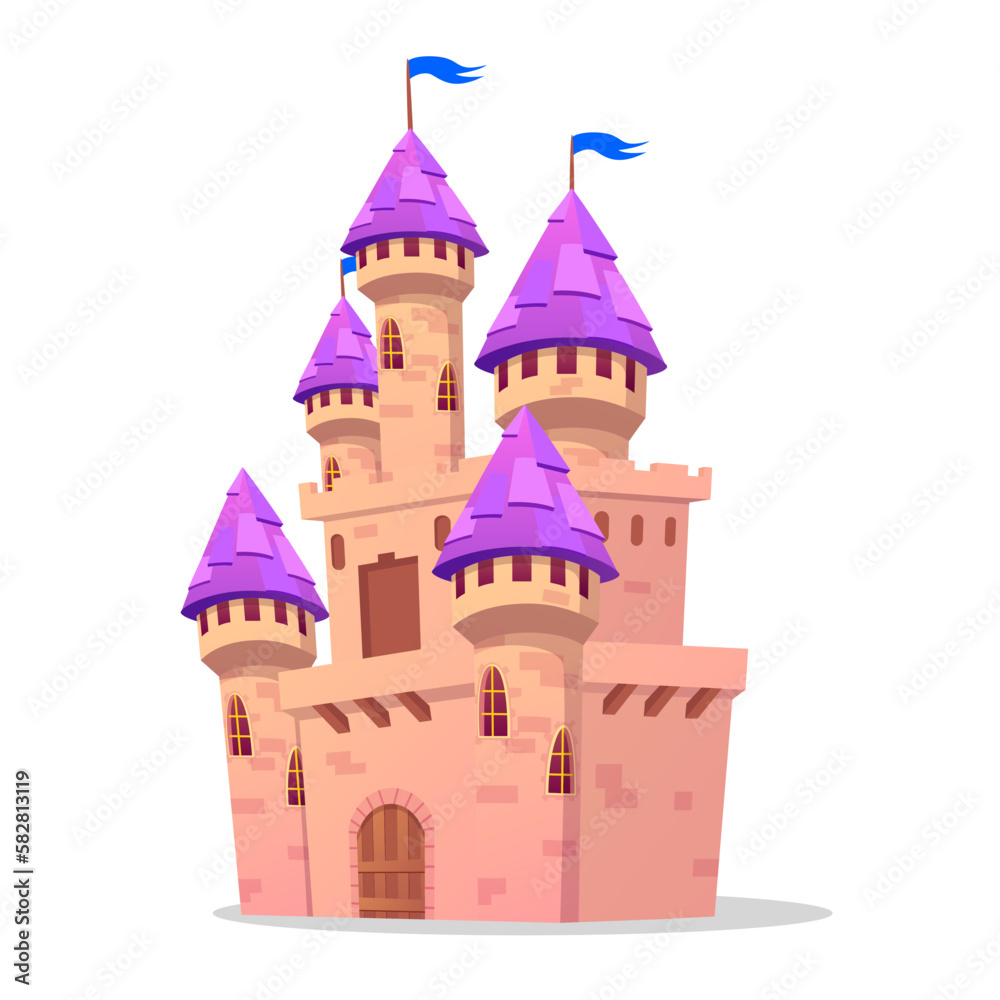Fairy tale Castle Vector Illustration