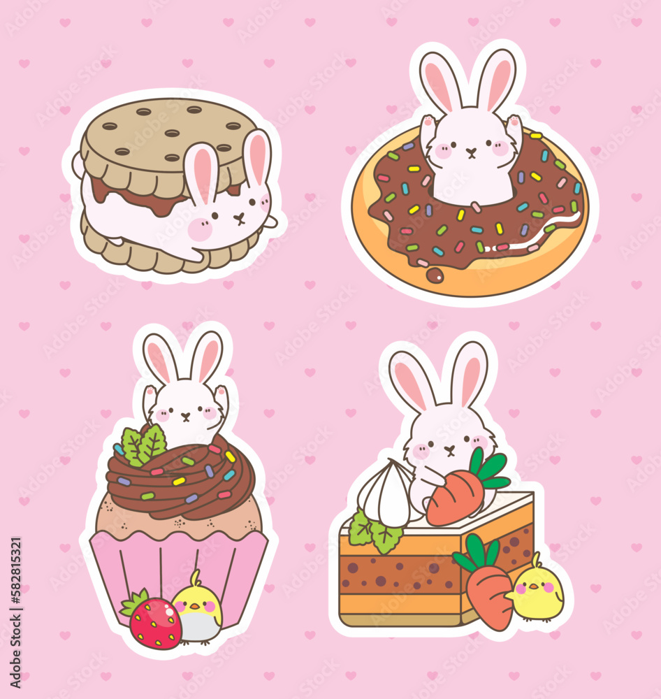 elementos páscoa, set adesivos páscoa, desenho páscoa, coelho, desenho coelho, Set de desenhos páscoa, páscoa, bolo de cenoura, cenoura, adesivo páscoa, sobremesa páscoa, sobremesas para páscoa