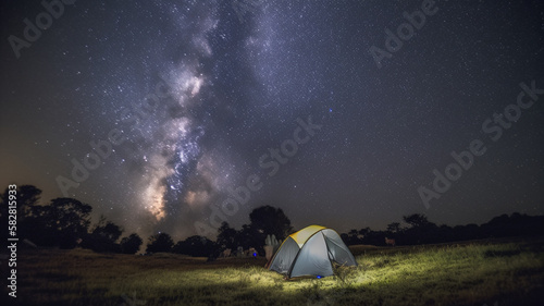 Night Camping under the stars