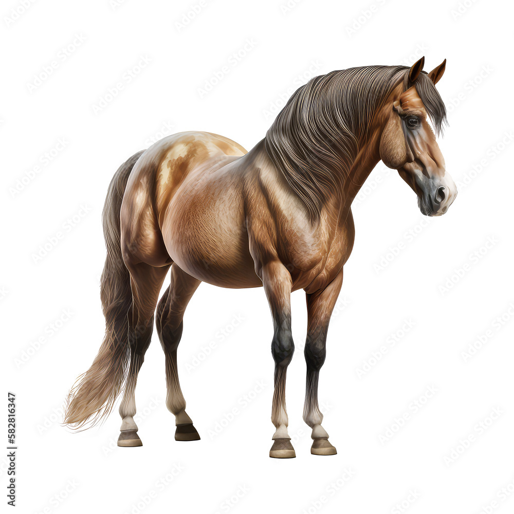 horse isolated on white background horse isolated on white background
