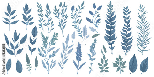 Flavorsome Flora. A Colorful Vector Set of Herb Elements for Cooking and Seasoning
